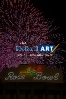 Los Angeles Nights - Rose Bowl Surprise - Digital Giclee